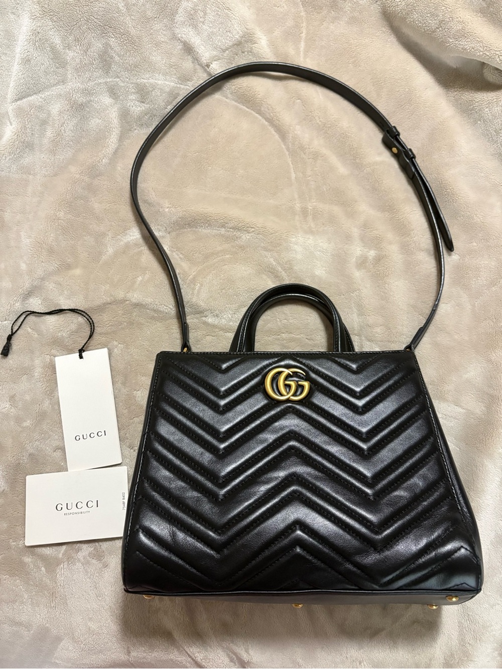 Gucci Marmont Top Handle Tote